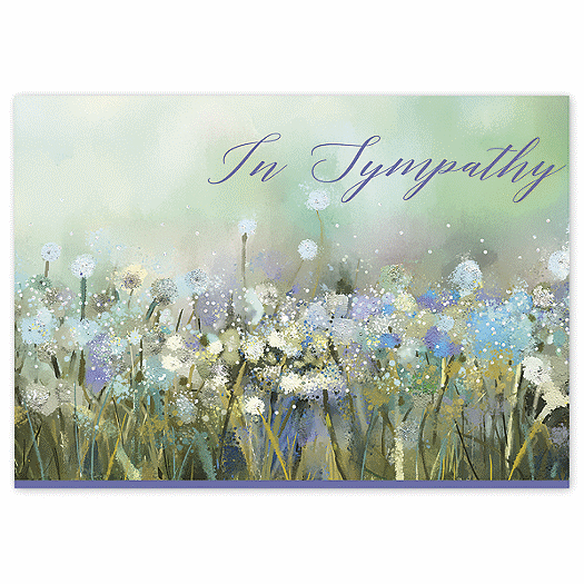 Natures Bouquet Sympathy Cards