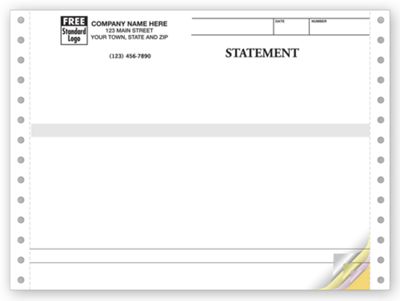 8 1/2 x 7 Multi Purpose Forms, Continuous, Classic