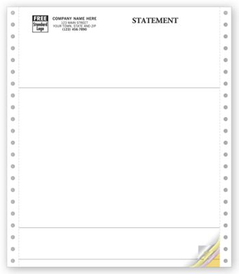 8 1/2 x 11 Multi Purpose Forms, Continuous, Classic