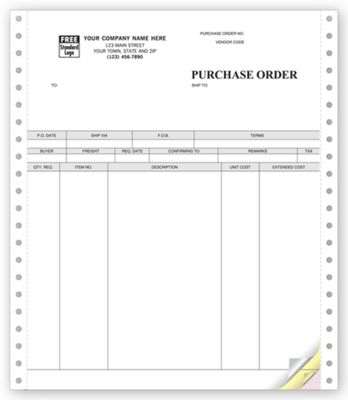 Purchase Orders, Continuous, Classic