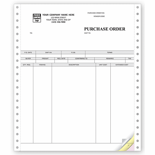 Purchase Orders, Continuous, Classic