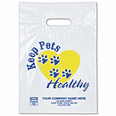 9 x 13 Keep Pets Healthy Plastic Bags, 9 x 13