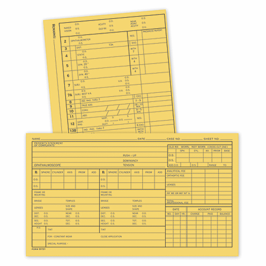 Optometry Supplementary Analytical Data Sheets