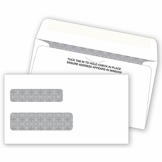 Double Window Envelope 6 3/16 x 3 3/4