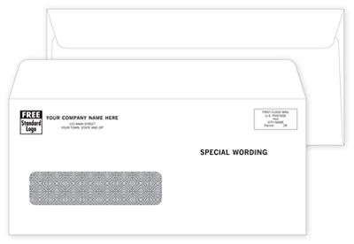 4 1/8 X 9 Single Window Confidential Envelope
