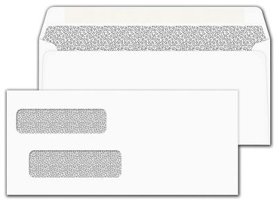 4 1/8 X 9 Double Window Confidential Envelope