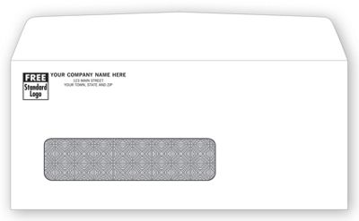 8 7/8 x 3 15/16 Single Window Confidential Envelope