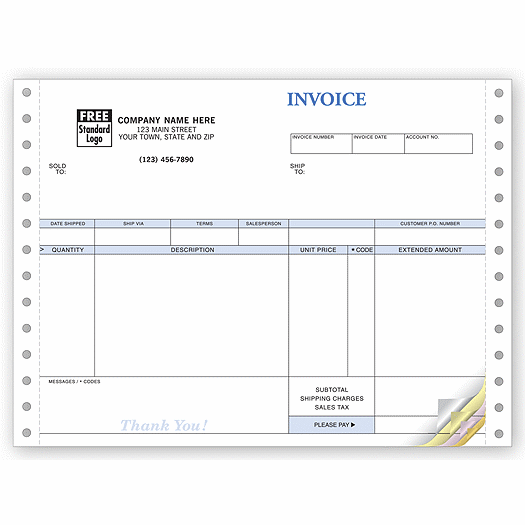 Invoices, Continuous, Image