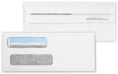 8 5/8 X 3 5/8 Double Window Envelope Self Seal 8 5/8 x 3 5/8