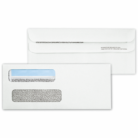 Double Window Envelope Self Seal 8 5/8 x 3 5/8 - Office and Business Supplies Online - Ipayo.com