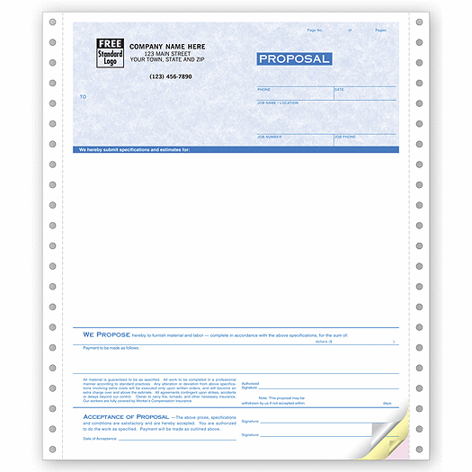 Proposals, Continuous, Parchment