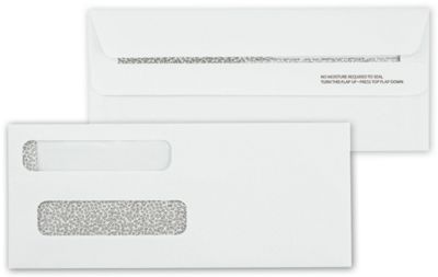 Double Window Self Seal Check Envelope