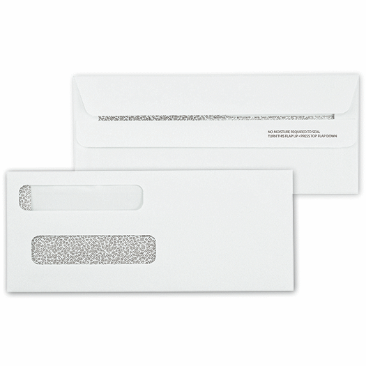 Double Window Self Seal Check Envelope