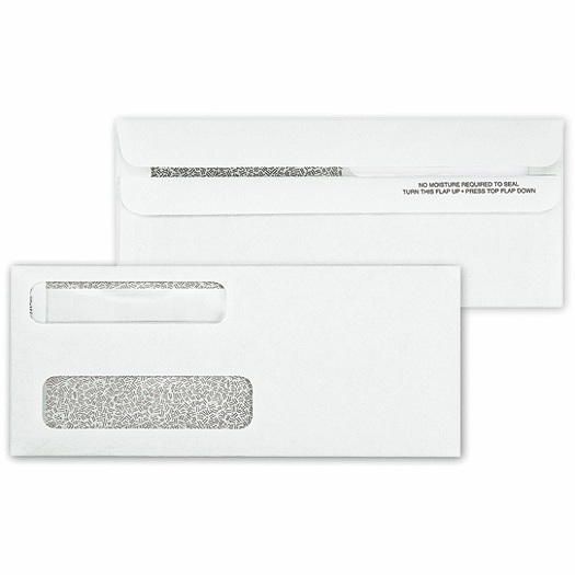 Double Window Envelope Self Seal 8 5/8 x 3 5/8