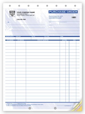 Purchase Orders, Colors Design, Large Format