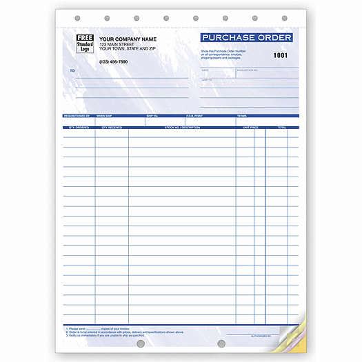 Purchase Orders, Colors Design, Large Format