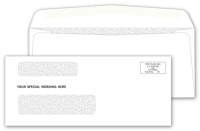 8 5/8 x 3 5/8 Double Window Confidential Envelope