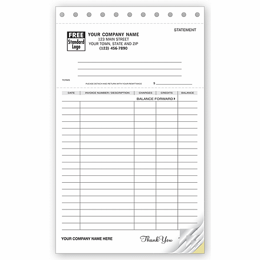 Classic Lined Statements with Ledger