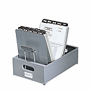 Keep records at your fingertips! Sturdy posting file is made of heavy-duty steel and can hold a 6  stack of forms. Get organized. For forms up to 6 1/2 x 9 1/4 . Index Guides sold separately.