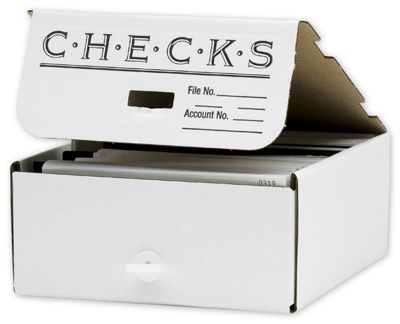 9 x 12 Check Storage Box