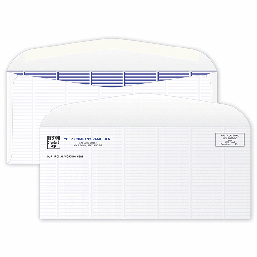 Secure Blue Tint #10 Envelope