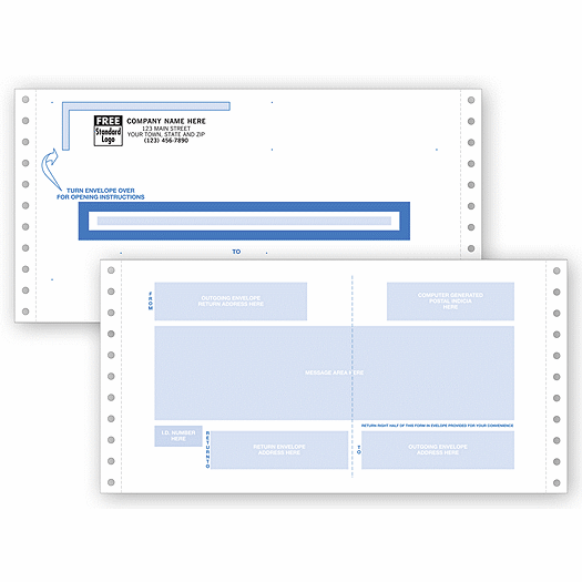 Self Mailers Continuous Two Way 9660