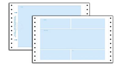 8 1/2 x 5 1/2 Continuous One-Way Self-Mailer