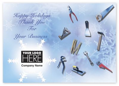 Custom Printed Holiday Greeting Cards - Tools - Office and Business Supplies Online - Ipayo.com