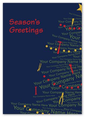 Custom Printed Holiday Greeting Cards - Contractor Tree - Office and Business Supplies Online - Ipayo.com