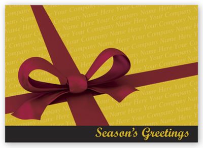 Custom Printed  Holiday Greeting Cards - Present Yourself - Office and Business Supplies Online - Ipayo.com