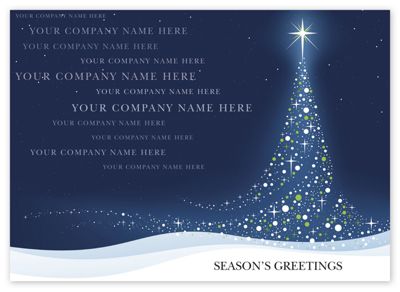 Midnight Tree Christmas Card - Office and Business Supplies Online - Ipayo.com