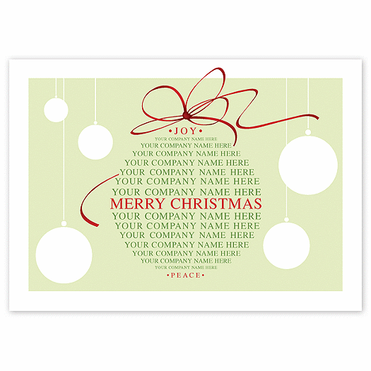 Joy Ornament Holiday Card - Office and Business Supplies Online - Ipayo.com