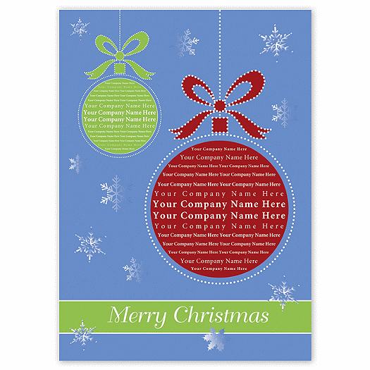 Personalized Ornaments Holiday Card - Office and Business Supplies Online - Ipayo.com