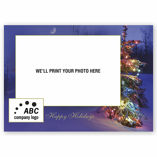 Custom Holiday Photo Greeting Cards - Evening Lights - Office and Business Supplies Online - Ipayo.com