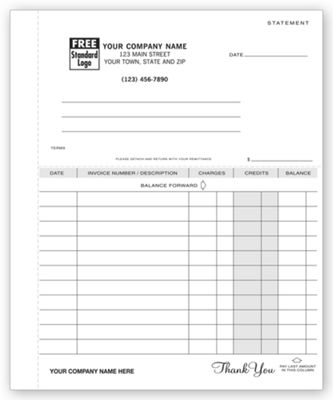 6 3/8 x 8 1/2 One-Write Statements