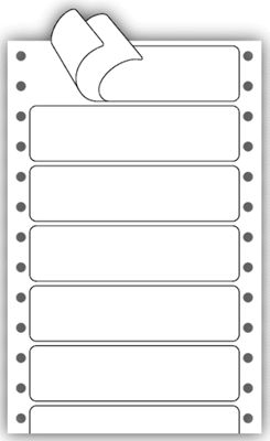 3 1/2 x 15/16 Continuous Piggyback Labels