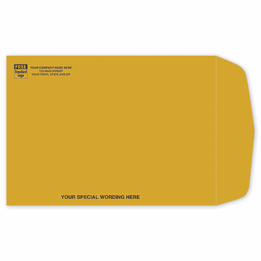 10 1/2 x 7 1/2 KRAFT BOOKLET ENVELOPE