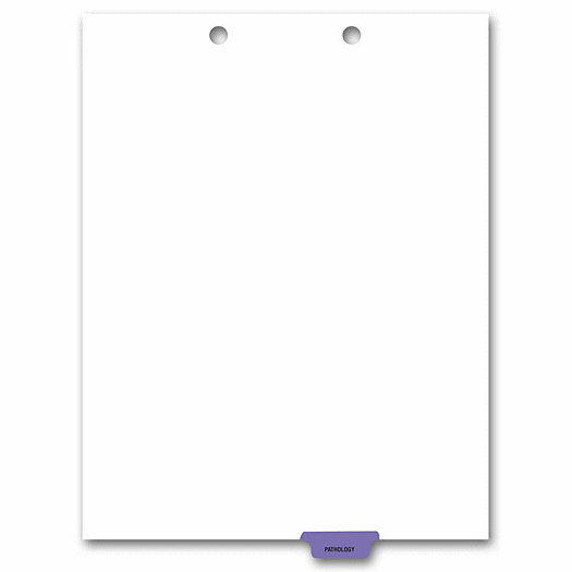 Bottom Tab Chart File Divider, Pathology Tab - Office and Business Supplies Online - Ipayo.com