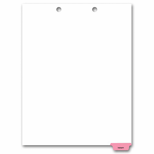 Bottom Tab Chart File Divider, Therapy Tab - Office and Business Supplies Online - Ipayo.com