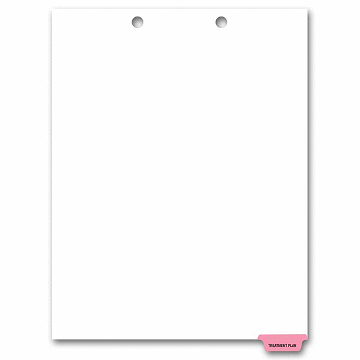 Bottom Tab Chart File Divider, Treatment Plan Tab - Office and Business Supplies Online - Ipayo.com