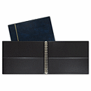 Keep bookkeeping details together with handy multi-ring binder! Quality material. Cover is durable, dark blue vinyl, with two inside pockets. Easy to use. Special mechanism allows for easy opening of rings. Compatibility.