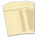 7 3/8 x 9 1/4 One-Write Ledger Cards