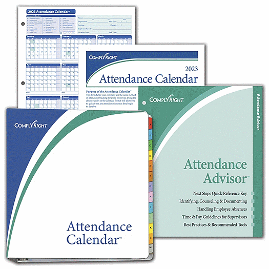 2020 Attendance Calendar Kit A1411W