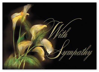 Illuminating Lilies Sympathy Cards