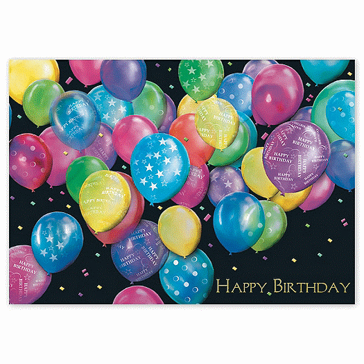 Balloon Bunch of Wishes Happy Birthday Cards