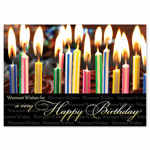 Candle Wishes Birthday Cards