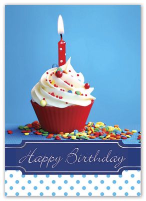 Happy Birthday Cupcake Birthday Cards