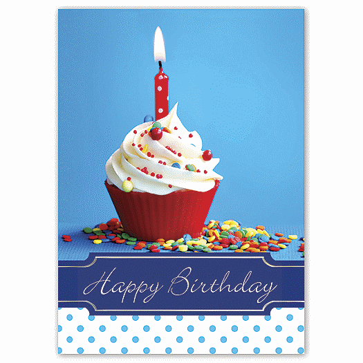 Happy Birthday Cupcake Birthday Cards