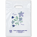 Spring Bouquet Plastic Bags, 9 x 13