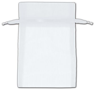 White Organza Bags, 4 x 6